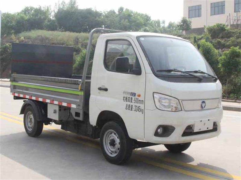 纯电动桶装垃圾运输车-福田小型纯电动桶装垃圾运输车