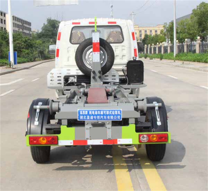 福田纯电动小型勾臂垃圾车-福田小型新能源勾臂垃圾车