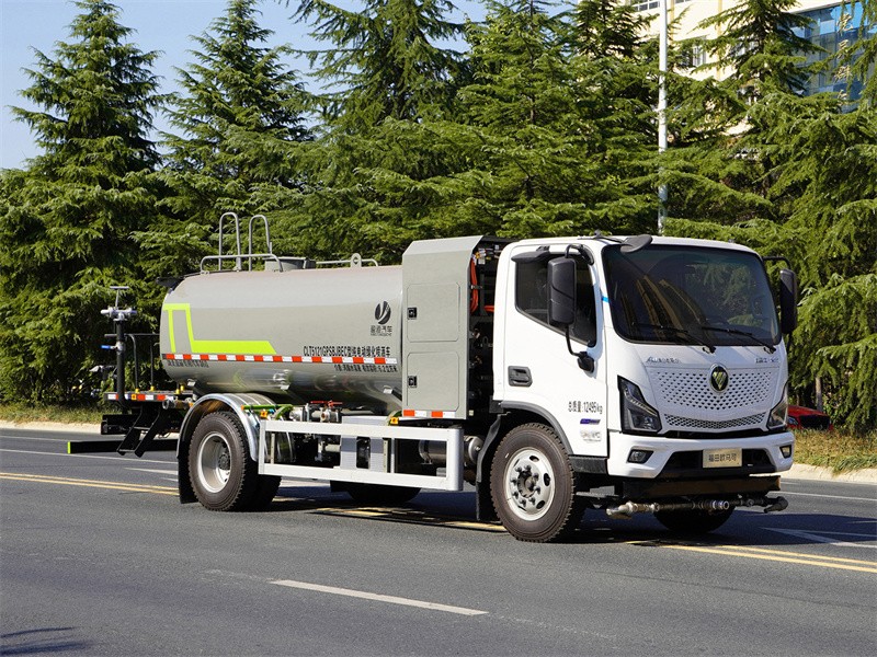 福田欧马可8吨纯电动洒水车-福田8吨新能源雾炮洒水车