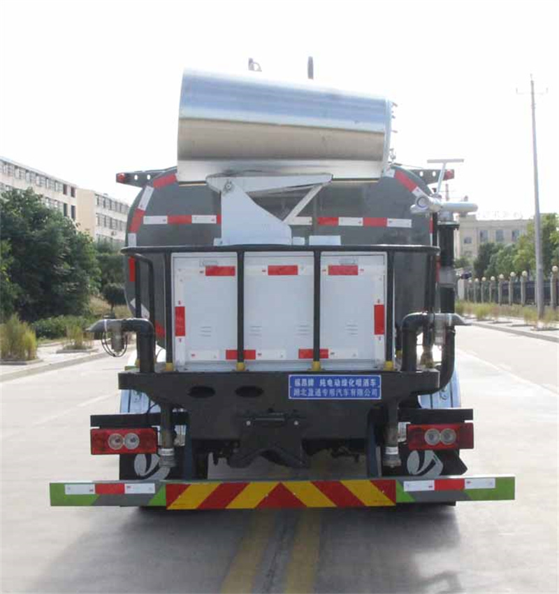 福田8吨纯电动洒水车-福田8吨新能源绿化喷洒车