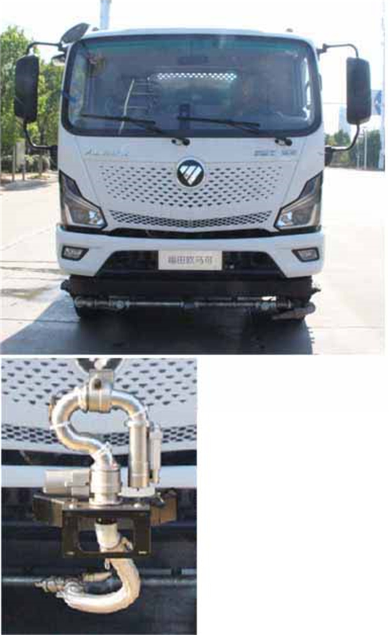 福田8吨纯电动洒水车-福田8吨新能源绿化喷洒车
