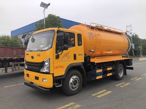 豪曼一体罐清洗吸污车
