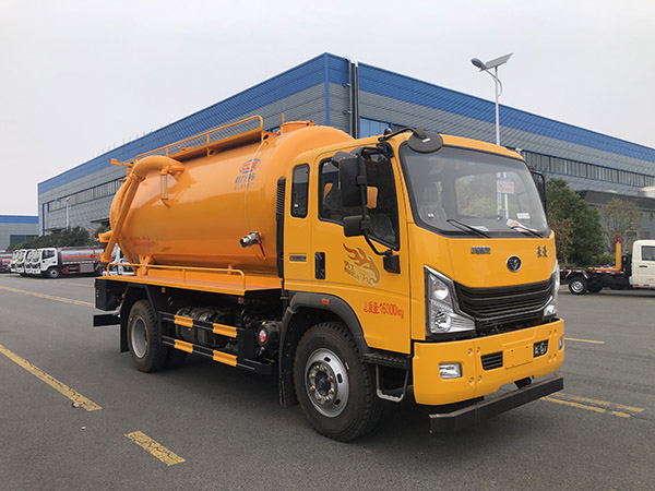 豪曼一体罐清洗吸污车